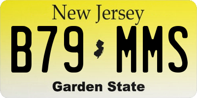 NJ license plate B79MMS