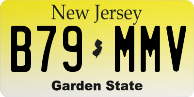 NJ license plate B79MMV