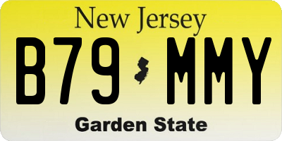 NJ license plate B79MMY