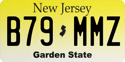 NJ license plate B79MMZ