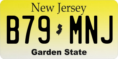 NJ license plate B79MNJ