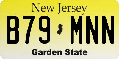 NJ license plate B79MNN