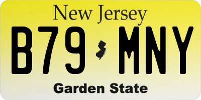 NJ license plate B79MNY