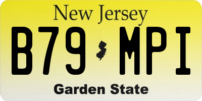NJ license plate B79MPI