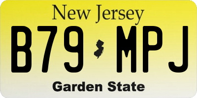 NJ license plate B79MPJ