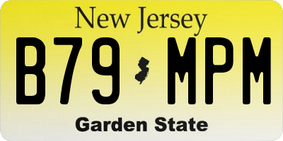 NJ license plate B79MPM