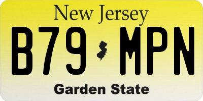 NJ license plate B79MPN