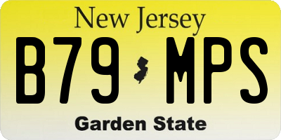 NJ license plate B79MPS