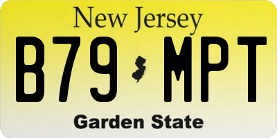 NJ license plate B79MPT