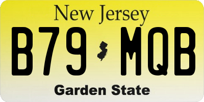 NJ license plate B79MQB