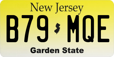 NJ license plate B79MQE