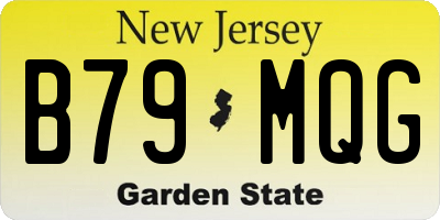 NJ license plate B79MQG