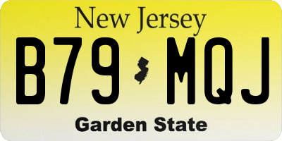 NJ license plate B79MQJ