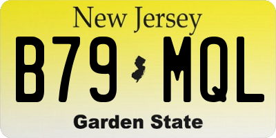 NJ license plate B79MQL