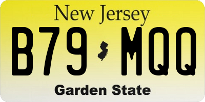 NJ license plate B79MQQ