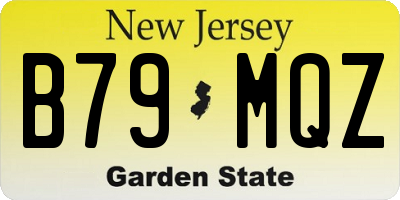 NJ license plate B79MQZ