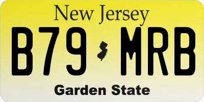 NJ license plate B79MRB