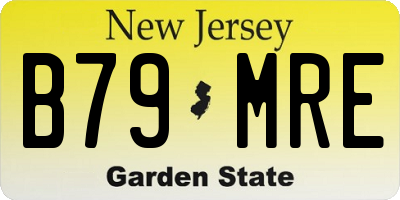 NJ license plate B79MRE