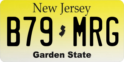 NJ license plate B79MRG