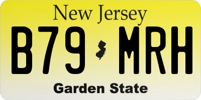 NJ license plate B79MRH