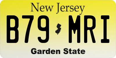 NJ license plate B79MRI