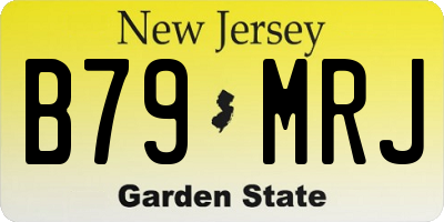 NJ license plate B79MRJ