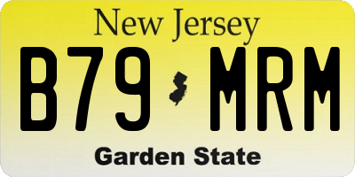 NJ license plate B79MRM