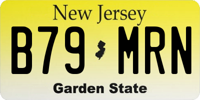 NJ license plate B79MRN