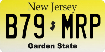 NJ license plate B79MRP