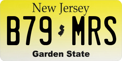 NJ license plate B79MRS