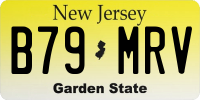 NJ license plate B79MRV