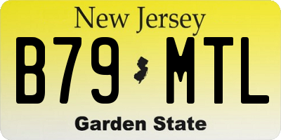NJ license plate B79MTL