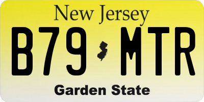 NJ license plate B79MTR