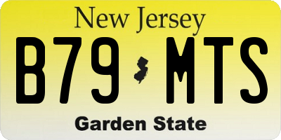 NJ license plate B79MTS