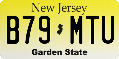 NJ license plate B79MTU