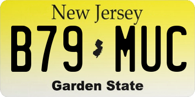 NJ license plate B79MUC