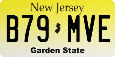 NJ license plate B79MVE