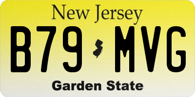 NJ license plate B79MVG