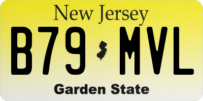 NJ license plate B79MVL