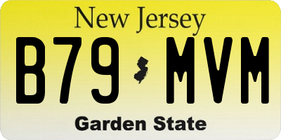 NJ license plate B79MVM