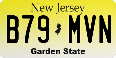 NJ license plate B79MVN