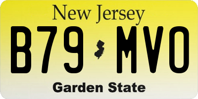 NJ license plate B79MVO