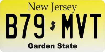 NJ license plate B79MVT