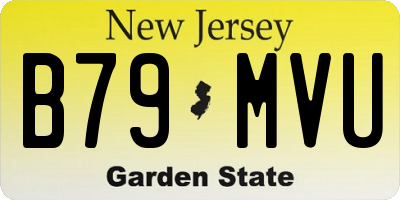 NJ license plate B79MVU
