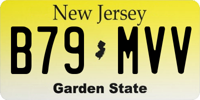 NJ license plate B79MVV