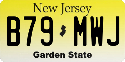 NJ license plate B79MWJ