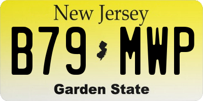 NJ license plate B79MWP