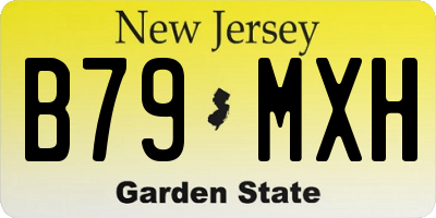 NJ license plate B79MXH