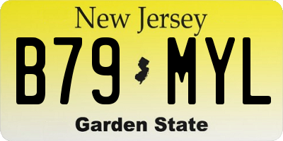 NJ license plate B79MYL