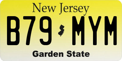 NJ license plate B79MYM